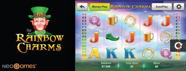 NeoGames Rainbow Charms Mobile Slot Machine