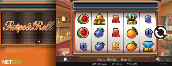 NetEnt Swipe & Roll Slot Machine