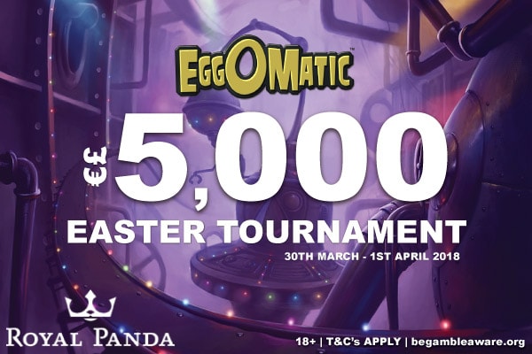 Join The 5K Royal Panda Casino Slot Tournament On Eggomatic