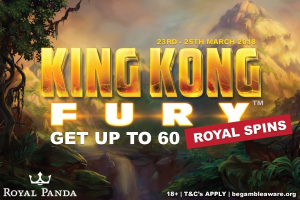 Get Up To 60 King Kong Fury Slot Royal Spins