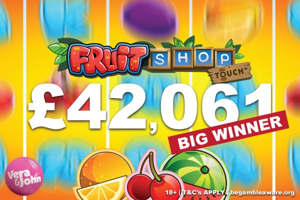 NetEnt Fruit Shop Slot Big Win At Vera&John Casino