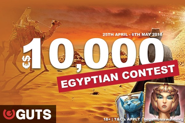 Win Yourself A Share Of 10K In The Guts Casino Egyptian Contest