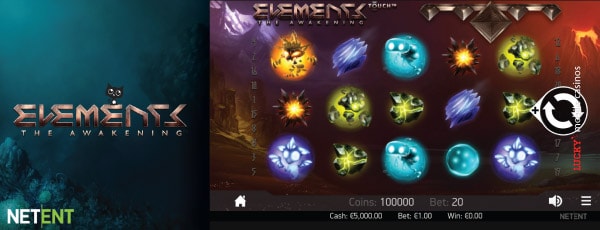 NetEnt Elements The Awakening Slot Machine