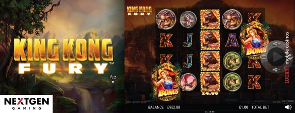 NextGen King Kong Fury Mobile Slot Machine