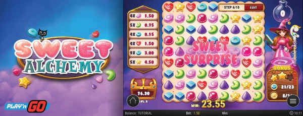 Play'n GO Sweet Alchemy Mobile Slot Machine