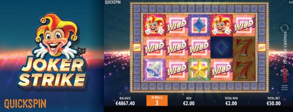 Quickspin Joker Strike Mobile Slot Machine