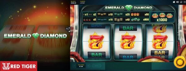 Red Tiger Emerald Diamond Slot Machine