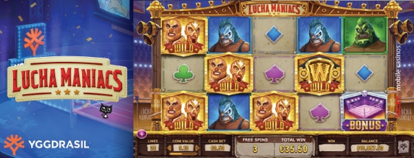 Lucha Maniacs Mobile Slot Machine