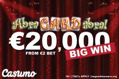 Casumo Casino Player Wins 20K On Abracardabra Slot Game