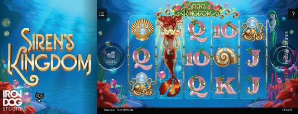 Iron Dog Studio Sirens Kingdom Mobile Slot Machine