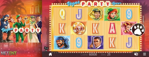 NetEnt Vegas Party Mobile Slot Machine