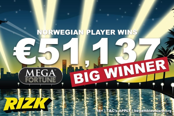 Rizk Casino Jackpot Win On Mega Fortune