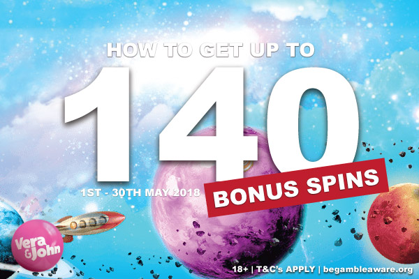 How To Get Up To 140 Vera&John Casino Bonus Spins In May