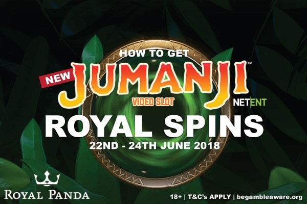 Get Your NetEnt Jumanji Free Spins Bonus At Royal Panda