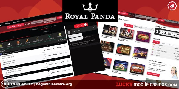 Royal Panda Sports Bets and Casino Site