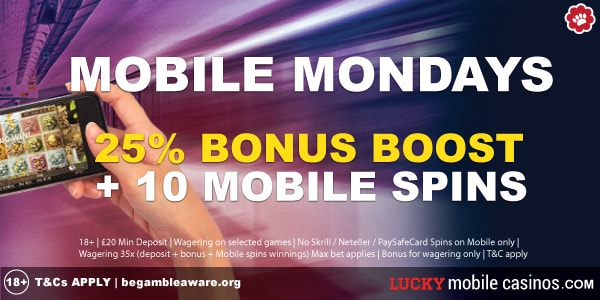 GoWild Casino Mobile Mondays Bonus Offer