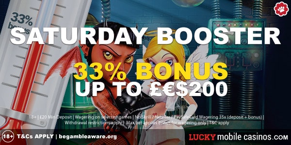 GoWild Casino Saturday Booster Bonus