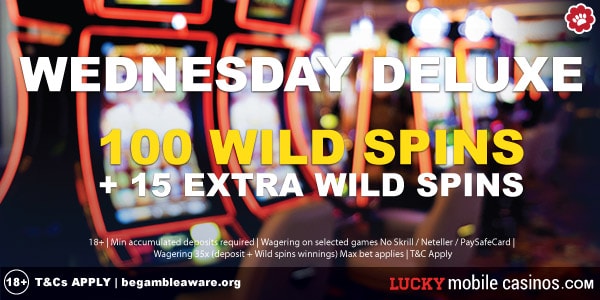 GoWild Casino Wednesday Deluxe 100 Wild Spins