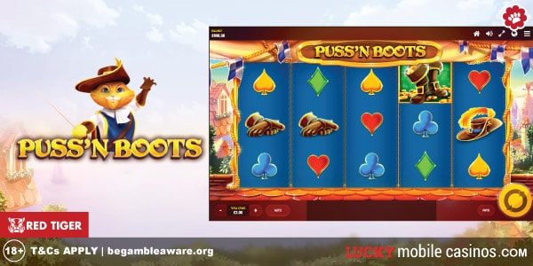 Red Tiger Gaming Puss n Boots Slot Machine