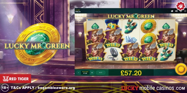 Red Tiger Lucky Mr Green Slot Machine