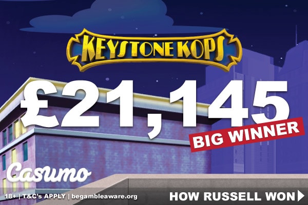 IGT Keystone Kops Slot Big Win At Casumo Mobile Casino