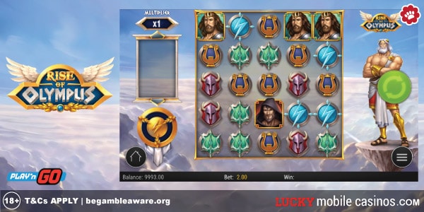 Play'n GO Rise of Olympus Mobile Slot Machine