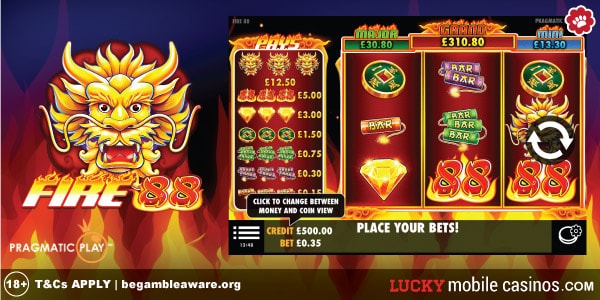 Pragmatic Play Fire 88 Mobile Slot Machine