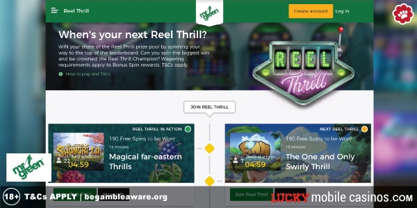 Mr Green Reel Thrills Coming Up On iPad