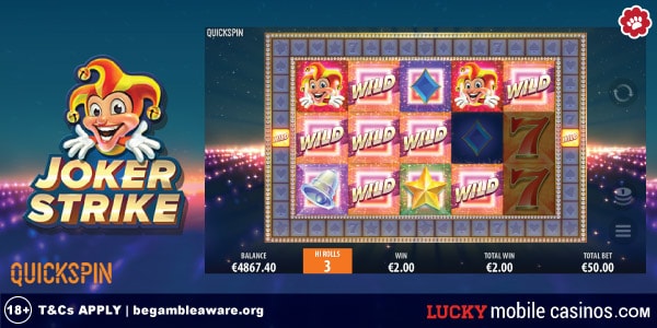 Quickspin Joker Strike Mobile Slot Game