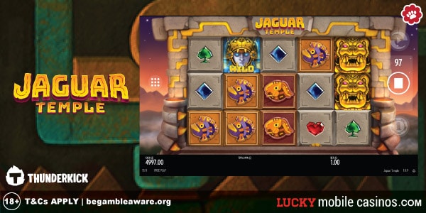Thunderkick Jaguar Temple Mobile Slot Game