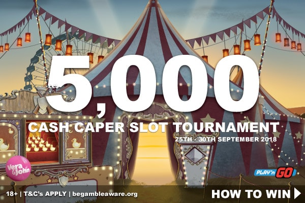 Win Your Share of 5K Vera John Casino Slot Tournament