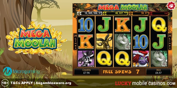 Microgaming Mega Moolah Slot Machine