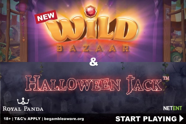 Play NetEnt Slots Wild Bazaar & Halloween Jack At Royal Panda