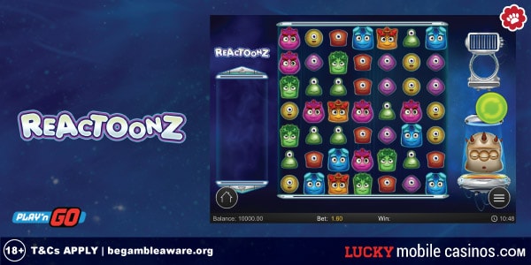 Play'n GO Reactoonz Slot Machine