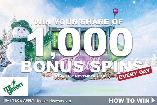 Win Mr Green Casino Bonus Spins Every Day