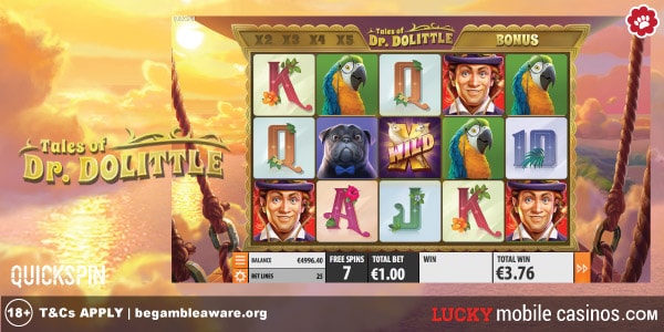 Tales of Dr Doliittle Slot Free Spins Feature
