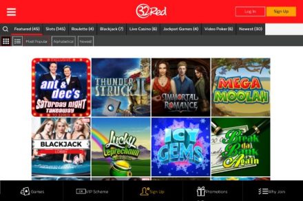 32Red Casino Slots List