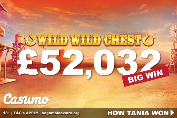 Casumo UK Slots Player Wins Big On Wild Wild Chest Slot
