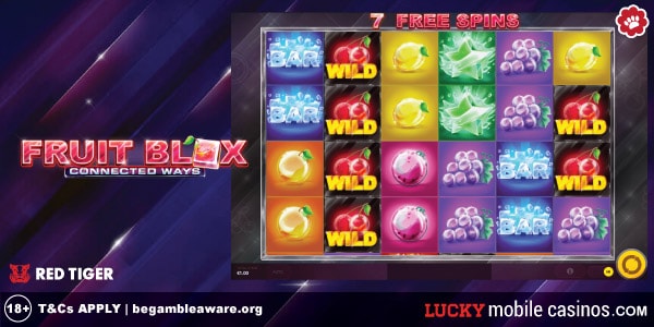 Red Tiger Fruit Blox 6 Reel Slot Machine