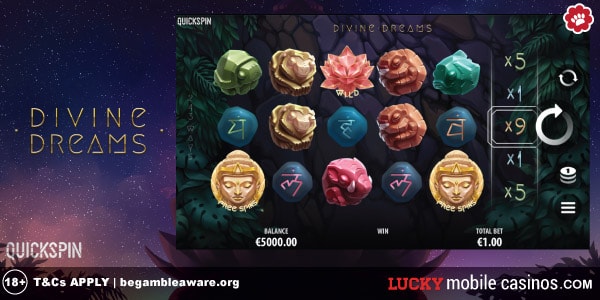 Quickspin Divine Dreams Mobile Slot Machine