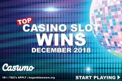 Top Casino Slots Wins In December 2018 At Casumo Casino
