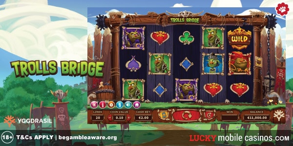 Trolls Bridge Slot Game on Mobile