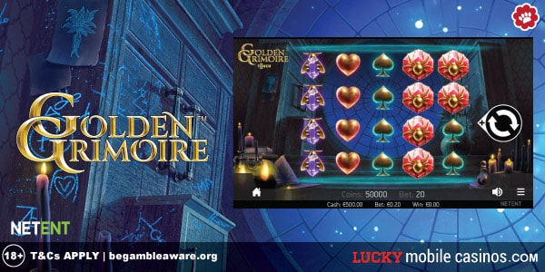 NetEnt Golden Grimoire Mobile Slot Machine