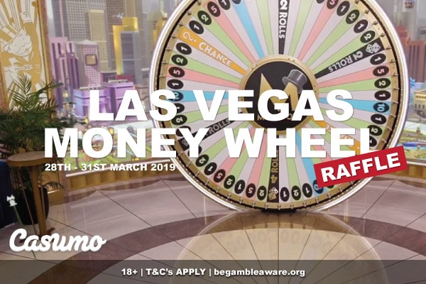 Casumo Casino Las Vegas Money Wheel Raffle