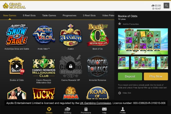 Grand Mondial Mobile Casino Slots Games