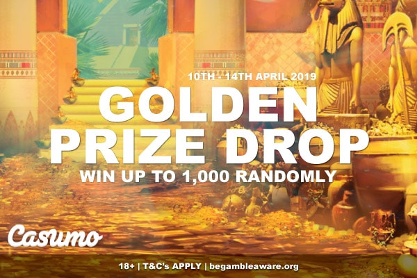 Casumo Golden Prize Drop: Win Real Money Prizes