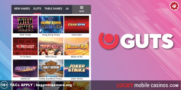 Guts Mobile Casino Site