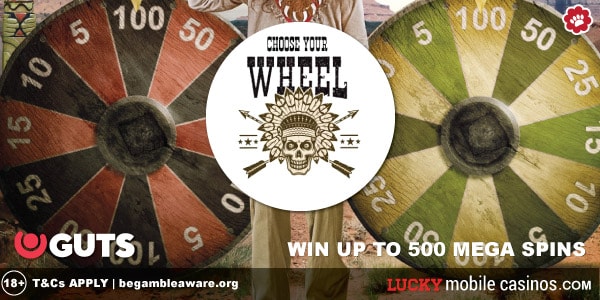 Win Up to 500 Guts Mega Spins