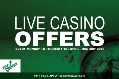 Live Casino Offers At Mr Green In April
