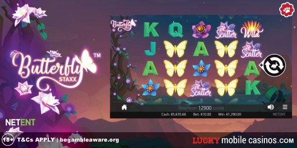 Original Butterfly Staxx Slot Machine